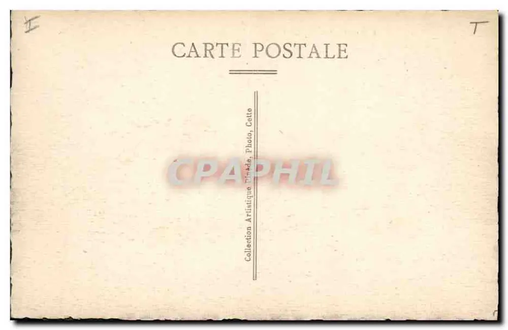 Cettes — Terugkeer van de Visvangst — Artistieke Collectie Dizade, Cettes - Achterkant