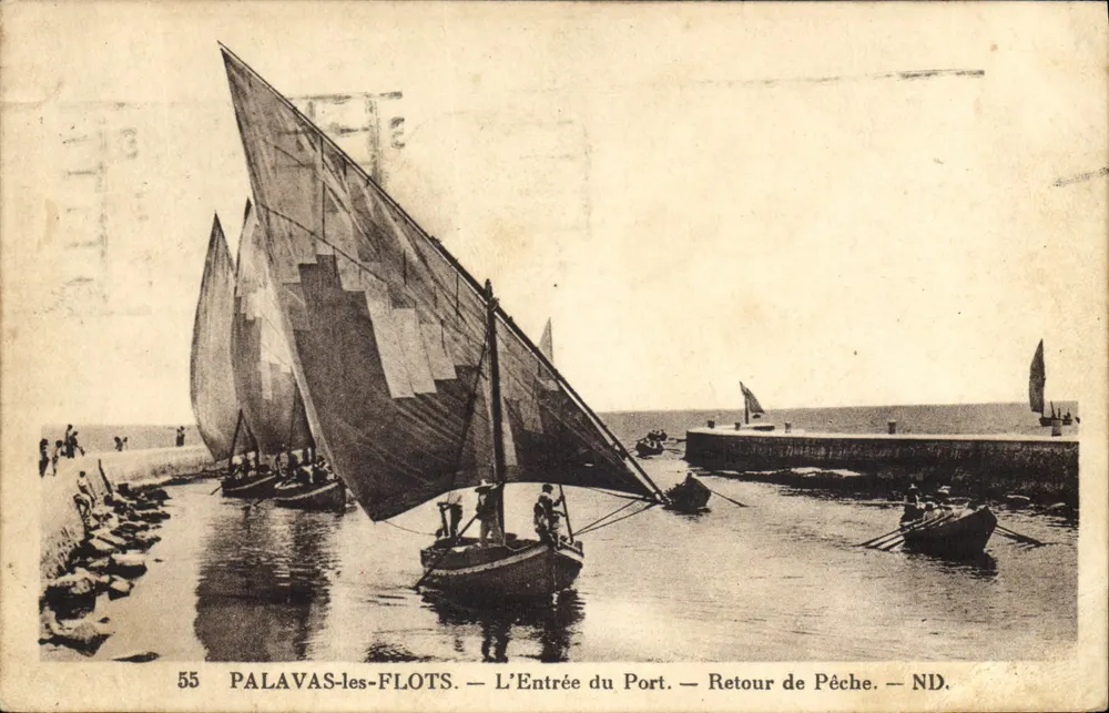 Palavas-les-Flots — Der Hafen-Eingang — Rückkehr vom Fischen — ND. - Vorderseite