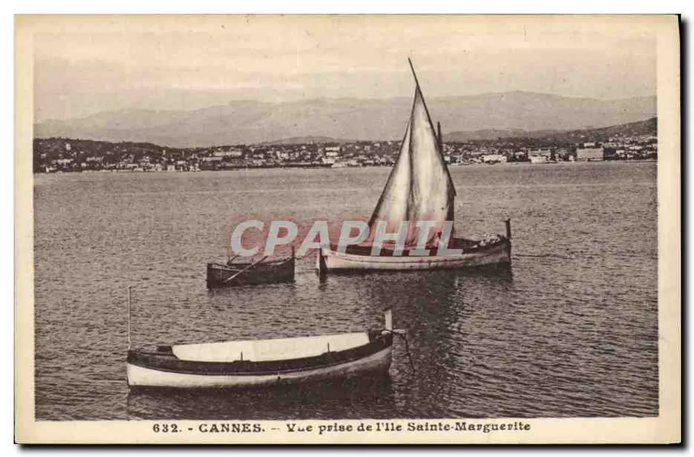 CANNES — Ansicht vom Île Sainte-Marguerite — n°632 - Vorderseite