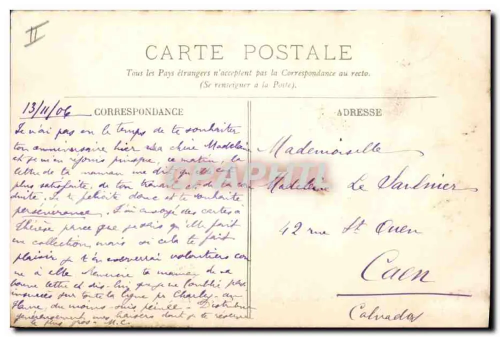 Le Havre — L'Avant-Port, aufgenommen von der Südjetty — LL. n°159 - Rückseite