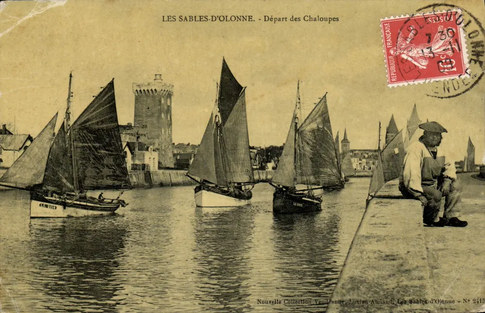 Les Sables-d'Olonne — Départ des Chaloupes — Nouvelle Collection Vendonne, Lucien Amiand, Les Sables-d'Olonne — N° 2415 - Vorderseite