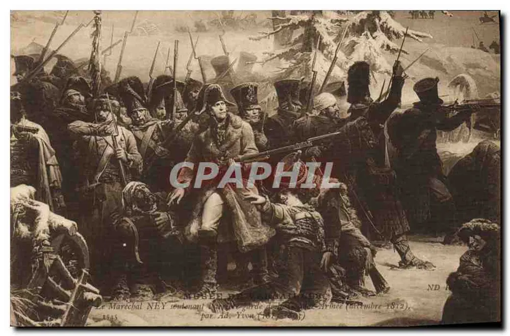 Marschall Ney unterstützt die Gardearmee (November 1812) — Museum der Armee, von Ad. Yvon — Nr. 1845 - Vorderseite