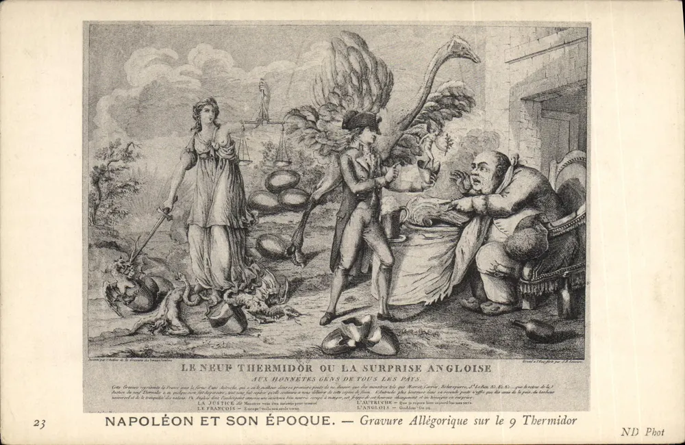 Napoleon und seine Zeit — Allegorische Gravur zum 9. Thermidor — ND Phot - Vorderseite