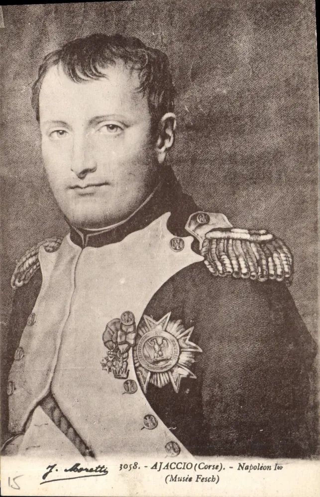 Napoleon I — Portrait im Uniform — J. Moretti, Bastia (Korsika) - Vorderseite
