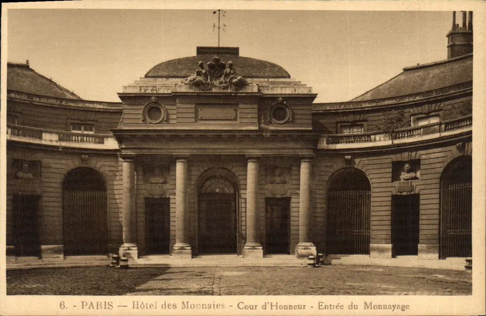 PARIS — Hôtel des Monnaies — Cour d'Honneur — Entrée du Monnayage - Vorderseite
