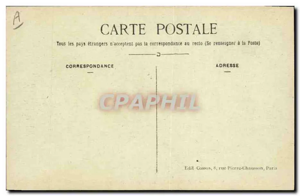 Paris - Hôtel des Monnaies - Die große Halle des Museums — C.M. n°4 - Rückseite