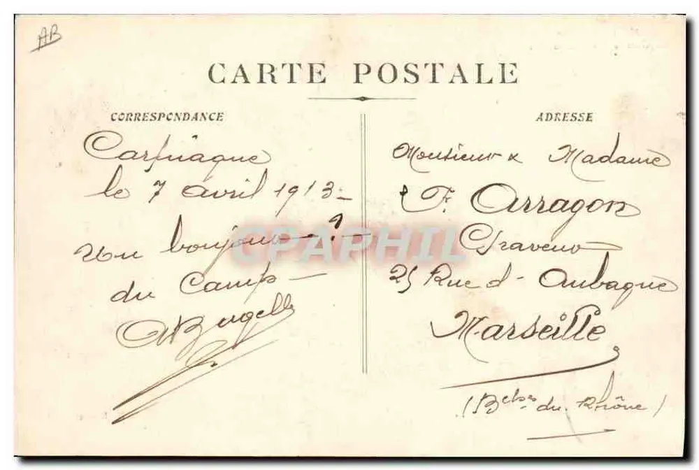 Camp de Carpiagne — La Cantine des Grands Pins — Edil. Risoul - Rückseite