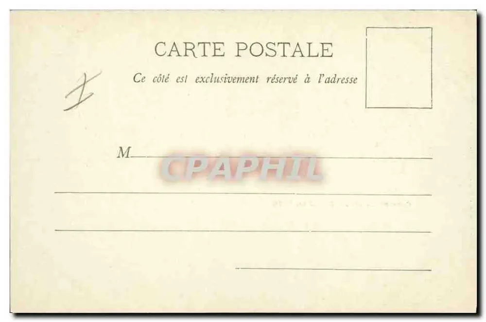 Camp de Chalons - Parade im Jahr 1896 — Phototypie A. Burgret et Cie, Nancy - Rückseite