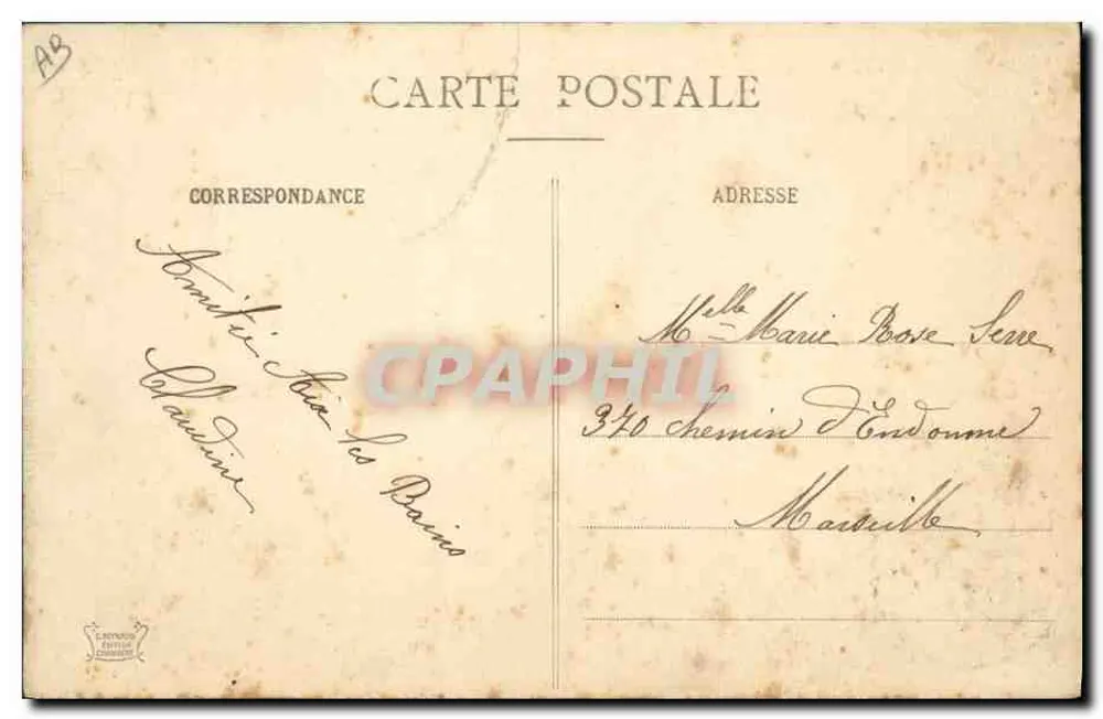 Frau im Savoyerkleid — Pralognan-la-Vanoise — Verlag: C. Reynaud, Paris, n° 82 - Rückseite