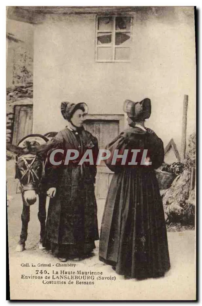 Kleidung von Bessans — Um Lanslebourg (Savoie) — Sammlung L. Grimal - Chambéry - Vorderseite