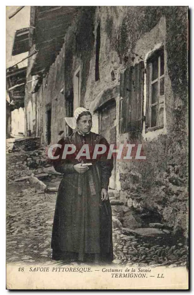 Savoie pittoresca — Trajes da Savóia — Termignon — LL - Frente