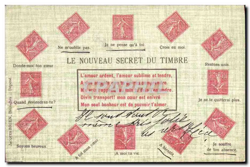 Das Neue Geheimnis des Stempels — Jacques BRIEN, Brüssel — Nr. III - Vorderseite