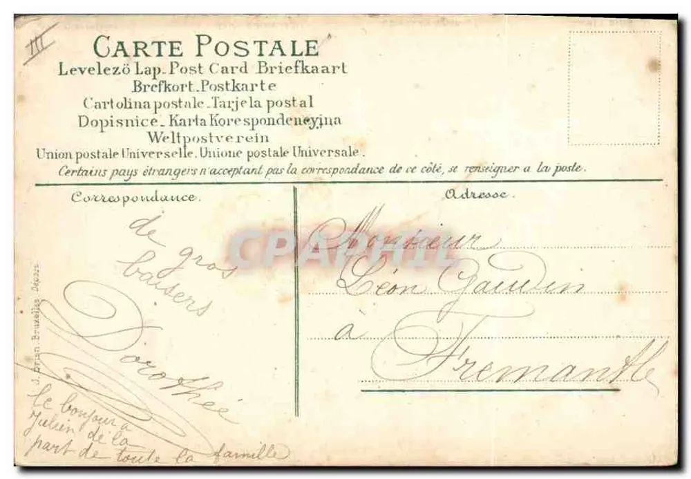 Die Sprache der Briefmarken — unbekannter Verlag, Seriennummer nicht sichtbar - Rückseite