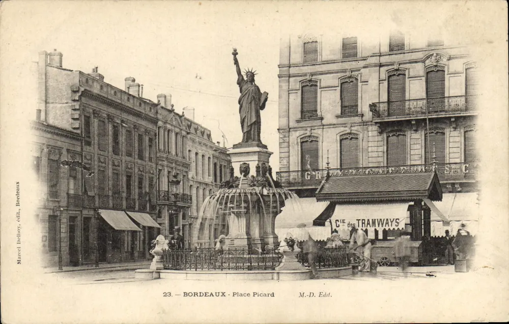 Bordeaux — Place Picard — Marcel Delbouy, Verlag Bordeaux - Vorderseite