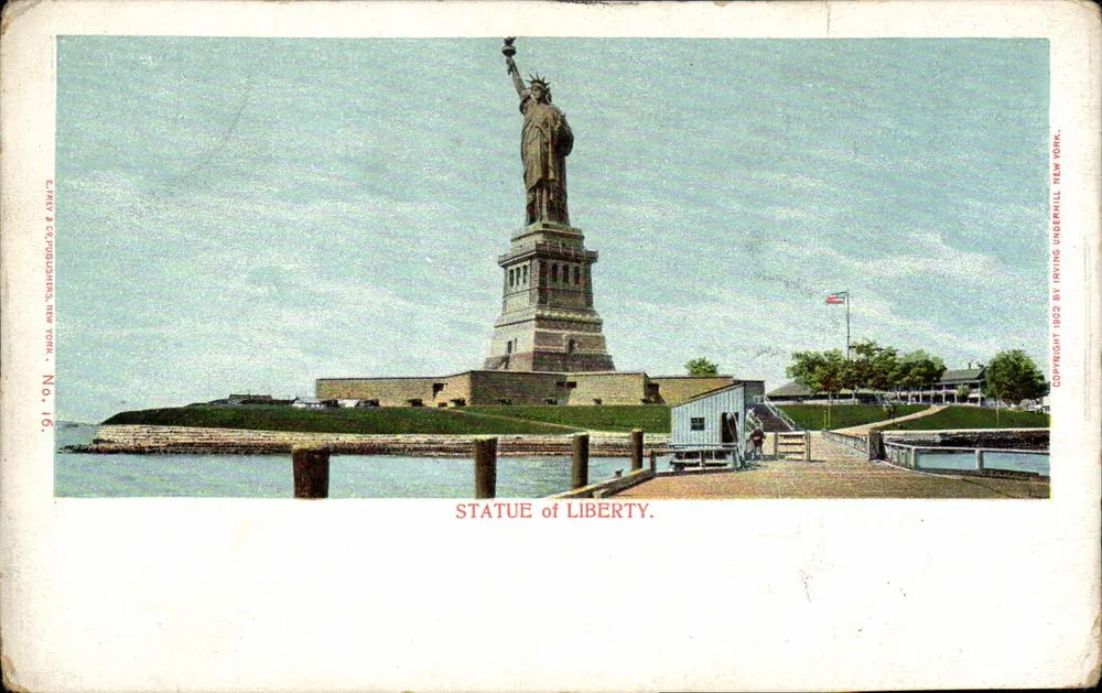 Statue of Liberty — New York — E. Fray & Co. Verlag, Nr. 16 - Vorderseite