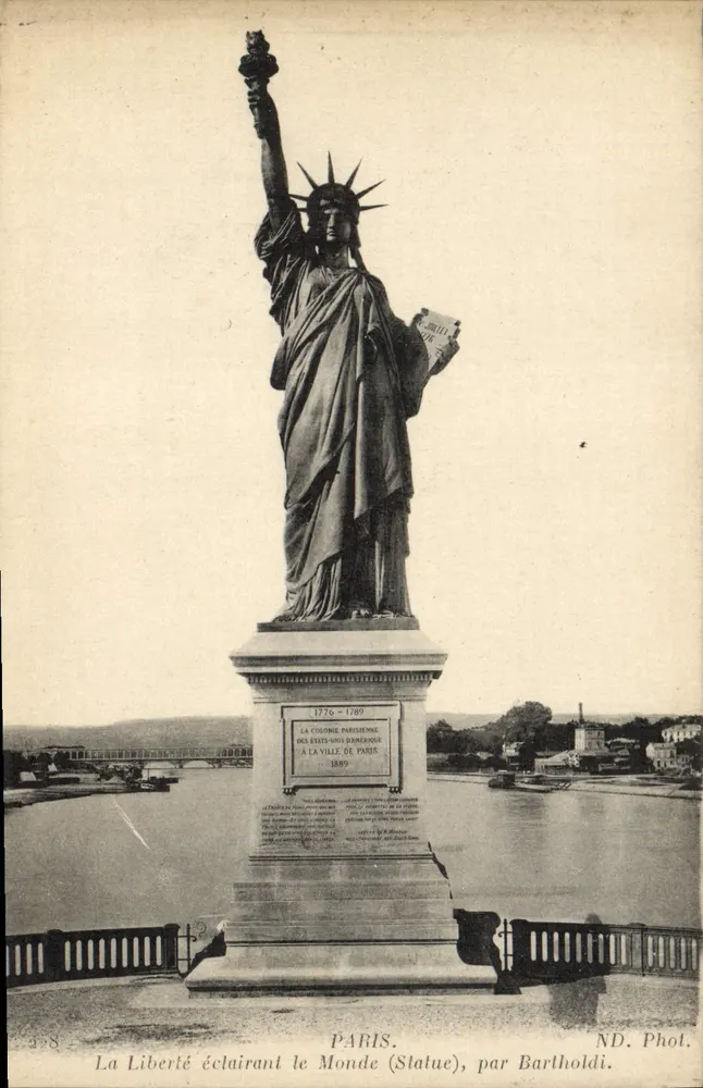 Statue der Freiheit — Paris — von Barlholdi, ND. Phot. - Vorderseite