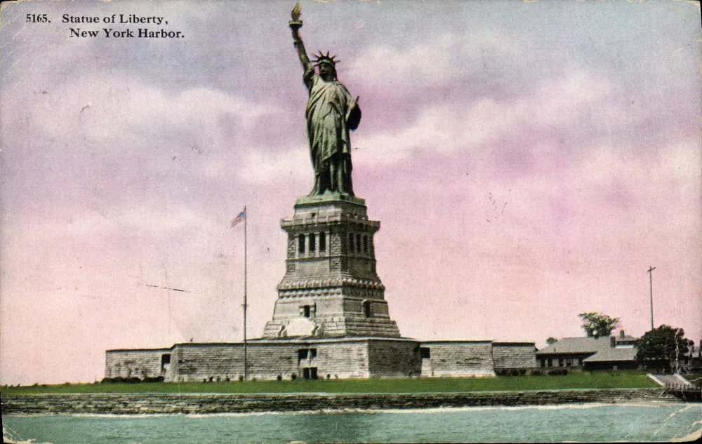 Statue of Liberty — New York Harbor — Verlag nicht sichtbar, Seriennummer 5165 - Vorderseite