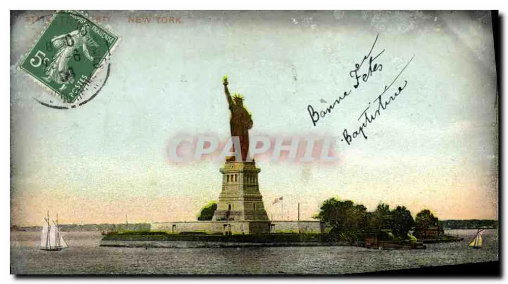 Statue der Freiheit — New York — unbekannter Verlag, Seriennummer nicht sichtbar - Vorderseite