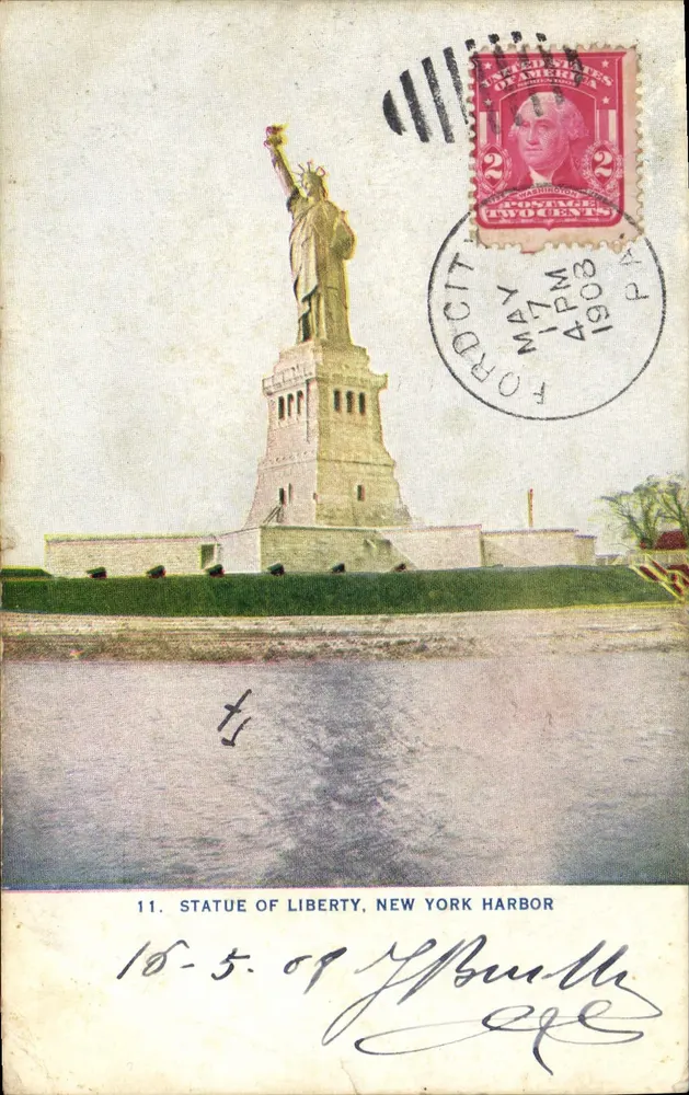 Statue of Liberty, New York Harbor — 11. — Verlag nicht sichtbar - Vorderseite