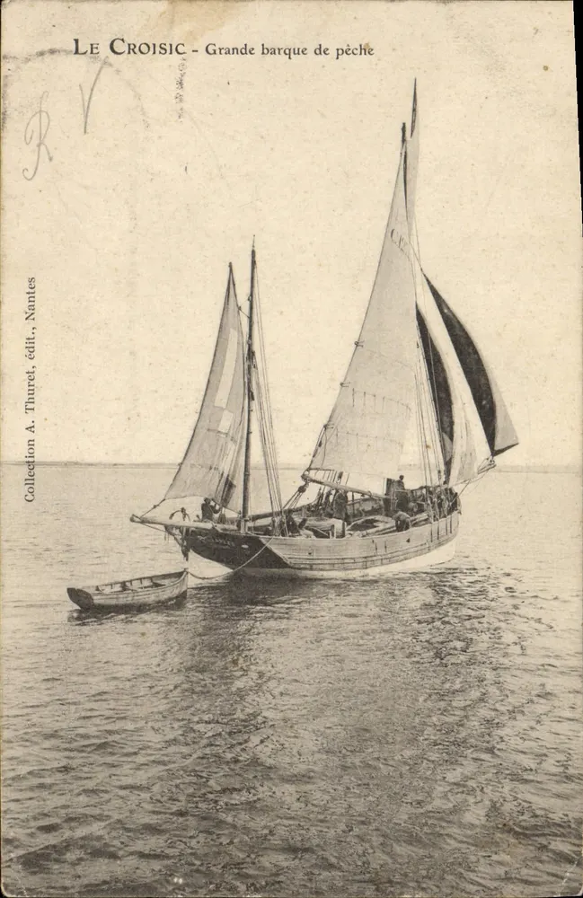 Le Croisic - Große Fischereiboot — Verleger A. Thuret, Nantes - Vorderseite