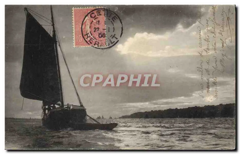 Embarcação a vela — Cana-de-açúcar — Fotógrafo Artístico E. Nels, Bruxelas - Frente