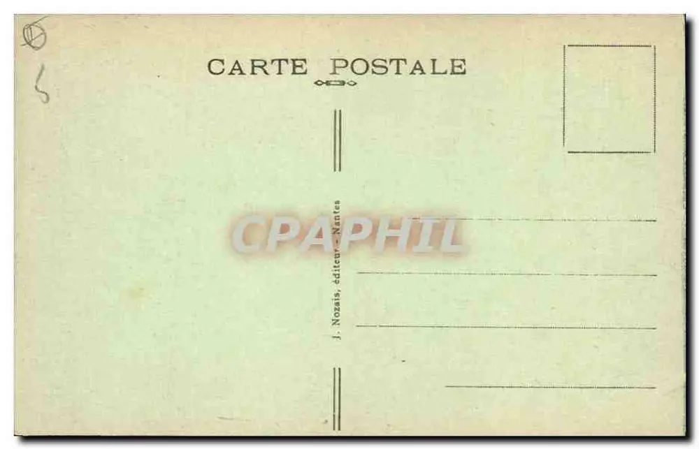 La Rochelle — Der Vorhafen und die Türme — J. Nozais, Nantes - Rückseite
