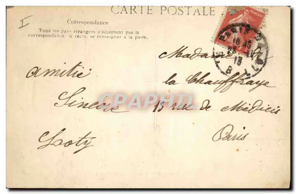 Napoleon I und die Kinder von Murat — Verlag ELD, Nr. 320 - Rückseite