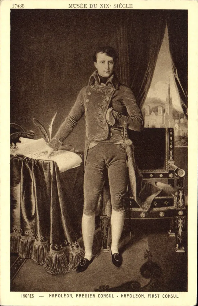 Napoleão, Primeiro Consul — Museu do Século XIX — Ingres — n° 17435 - Frente