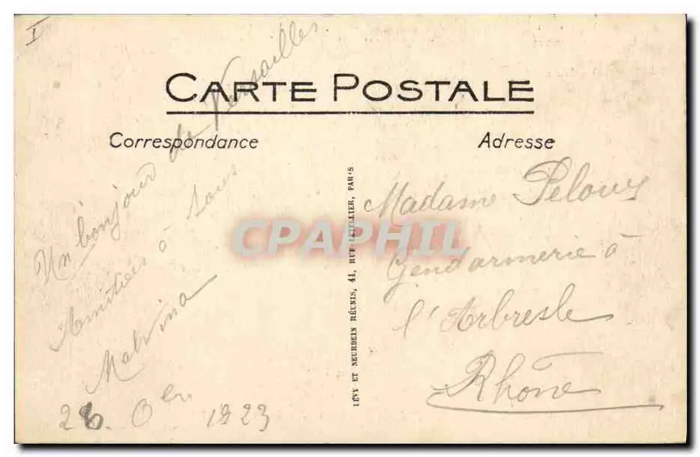 Napoleons Hochzeitskutsche — 2. April 1810 — LL, n° 284 - Rückseite