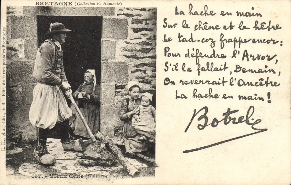 Oude Celto (Finistère) — Bretagne — Foto van E. H. — Ed. St-B. — Ed. van antieke ansichtkaarten van Breton - Voorkant