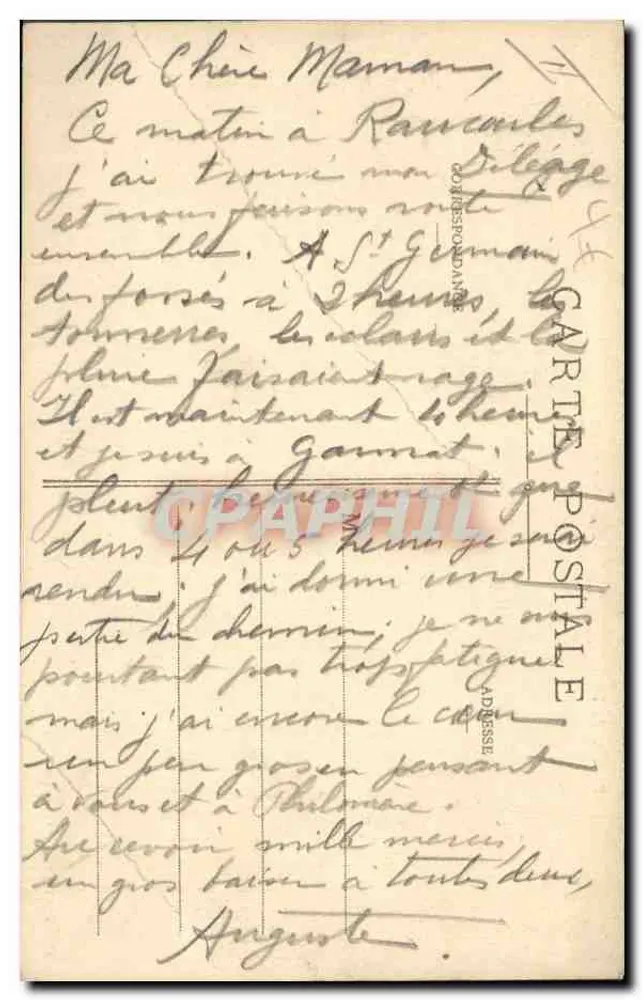 Environs de TENCE - Roches druidiques de Crouzillac — éditeur Vinaurons, France - Rückseite