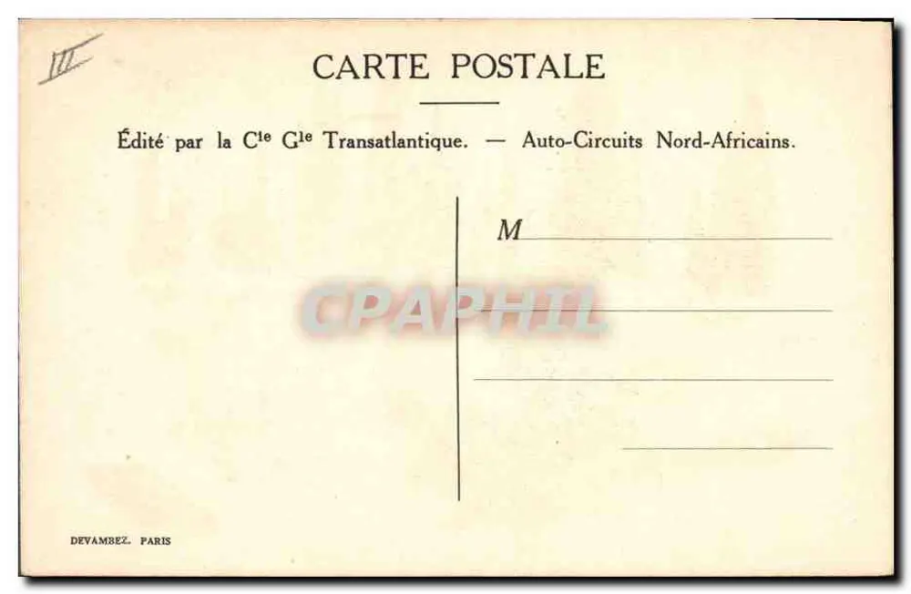Marktszene — Algerien — Sanduze - Rückseite