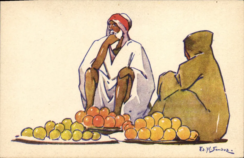 Fruchtmärkte — Verleger Cie Gie Transatlantique, Nr. 64.483 - Vorderseite