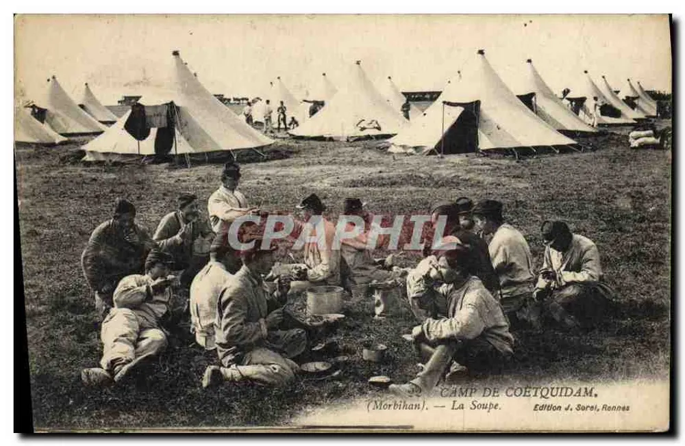 Camp de Coëtquidam — La Soupe — Édition J. Soral, Rennes - Vorderseite