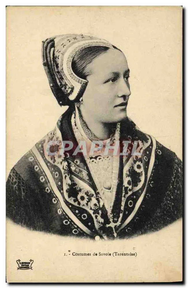 Trajes de Savóia (Tarentaise) — 1. — Editor L. Jourdan, Paris - Frente