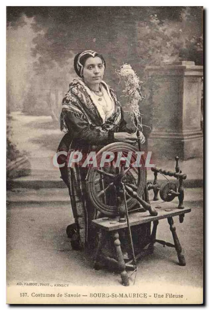 Bourg-Saint-Maurice — Uma Fiação — AD. PARIOT, PHOT., ANNECY — n° 137 - Frente