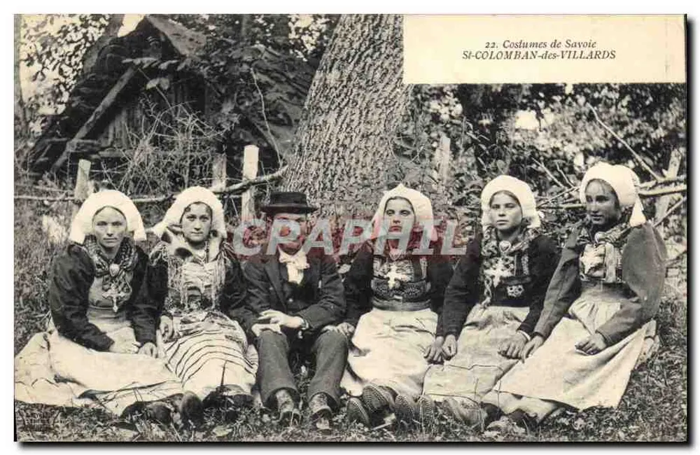Kleidung der Savoyen — Si-COLOMBAN-des-VILLARDS — Graphil - Vorderseite