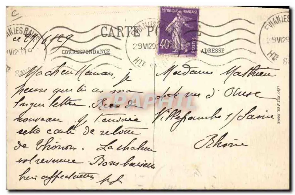 Die Dentellières von Tignes — Trachten der Savoie — LL. Selecta - Rückseite