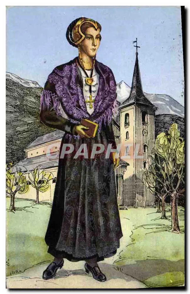 Mulher em traje de Savóia — Bourg-Saint-Maurice — Edição GIL, No 1 - Frente
