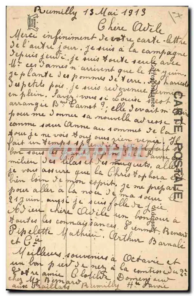 A Savoyarde — Poème de Jean-Marie Hénrien — Trajes da Saboia (Regiões de Rumilly, Aix-les-Bains) — n°87 - Verso