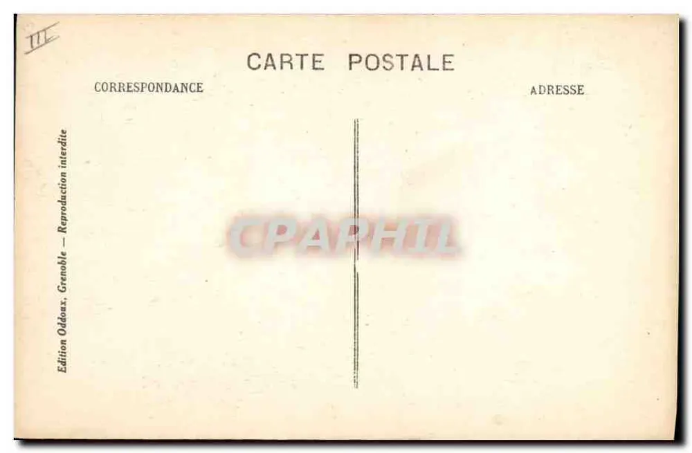 Dauphiné - Oisans - Traje Regional - Verso