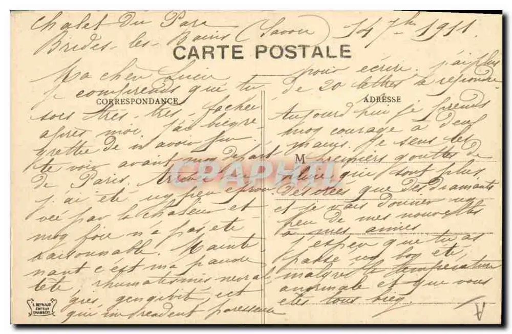 Kobieta w stroju tarentais — Savoie — wydawca L. Béthune, n°2 - Rewers