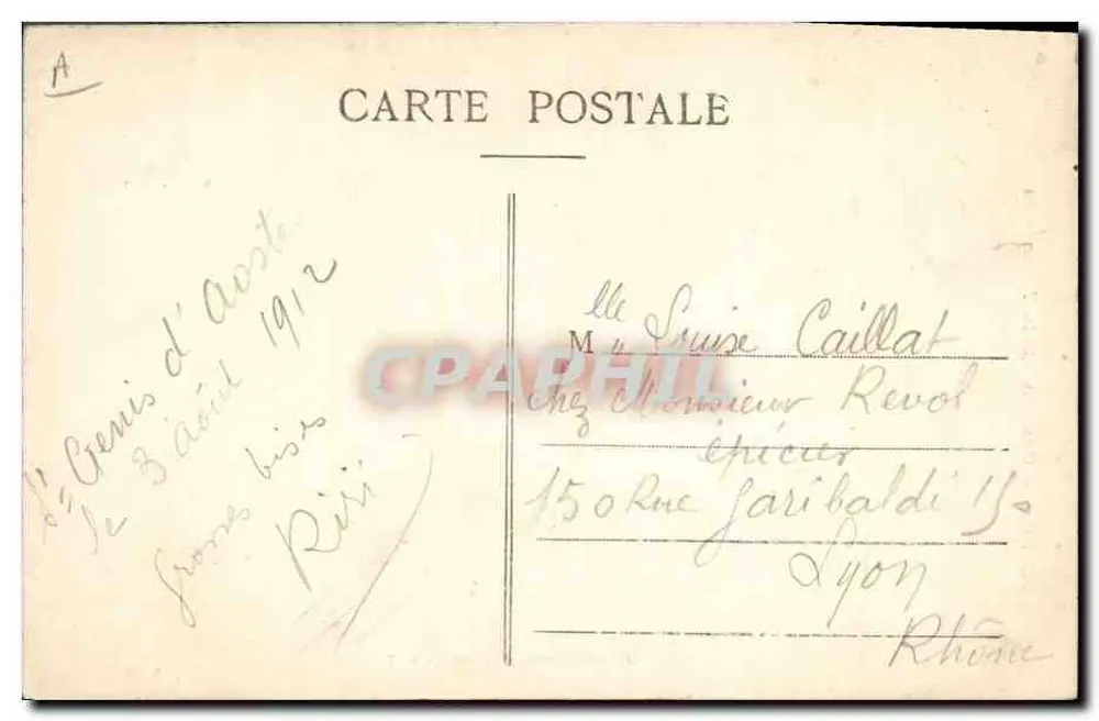 Savoie — Traje da Tarentaise — Coleção L. Grimal, Chambéry - Verso