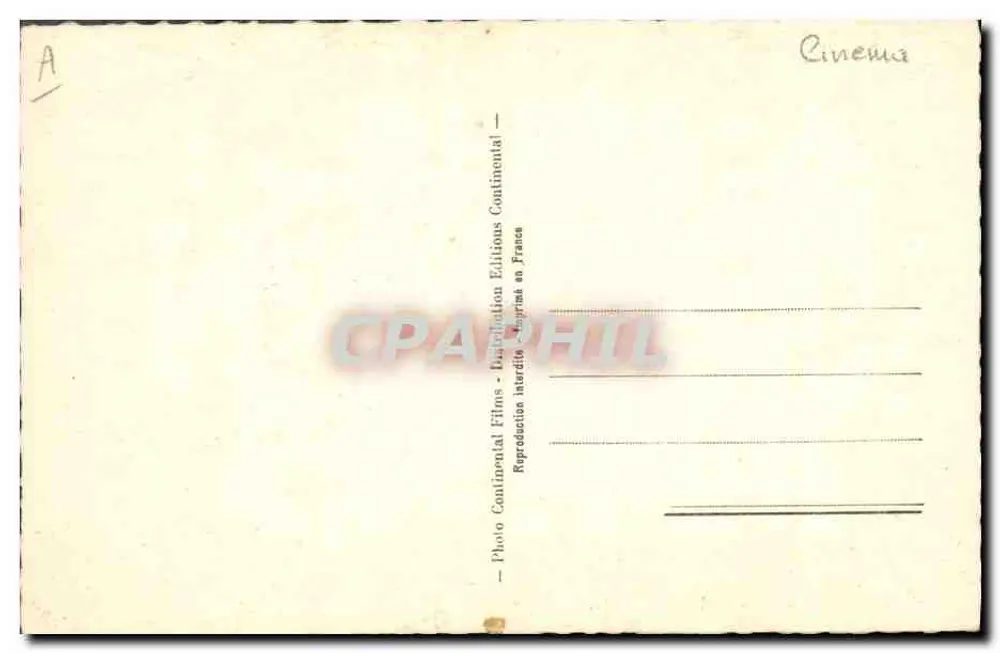 Bernard Lancret — ator — Continental Films, n° 124/A - Verso