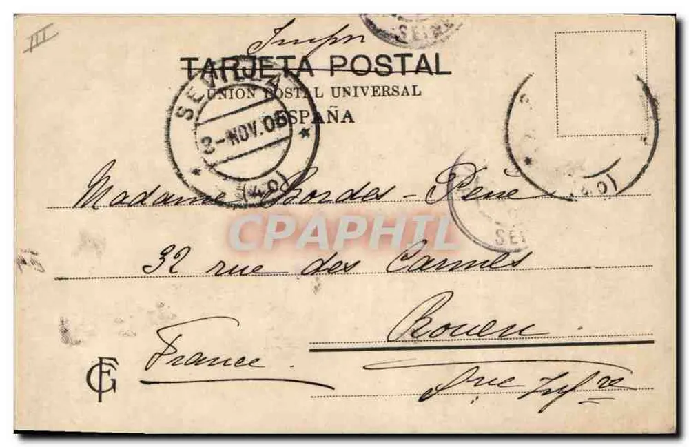 Escenas Gitanas — scène de rue — Jane Bordas, n° 05 - Verso