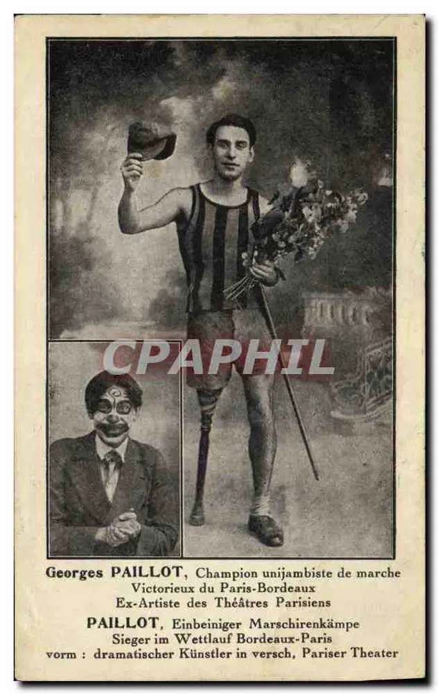 Georges PAILLOT — Champion unijambiste de marche — Éditeur : Thènes & Cie, Paris - Vorderseite