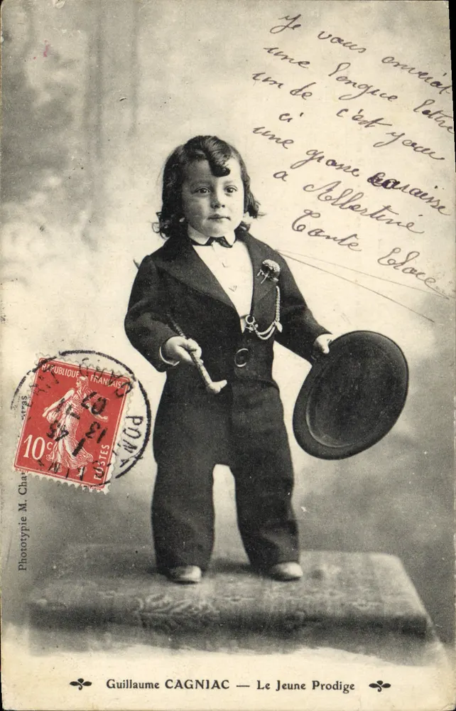 Guillaume CAGNIAC — Der junge Prodigy — Phototypie M. Chauvin - Vorderseite