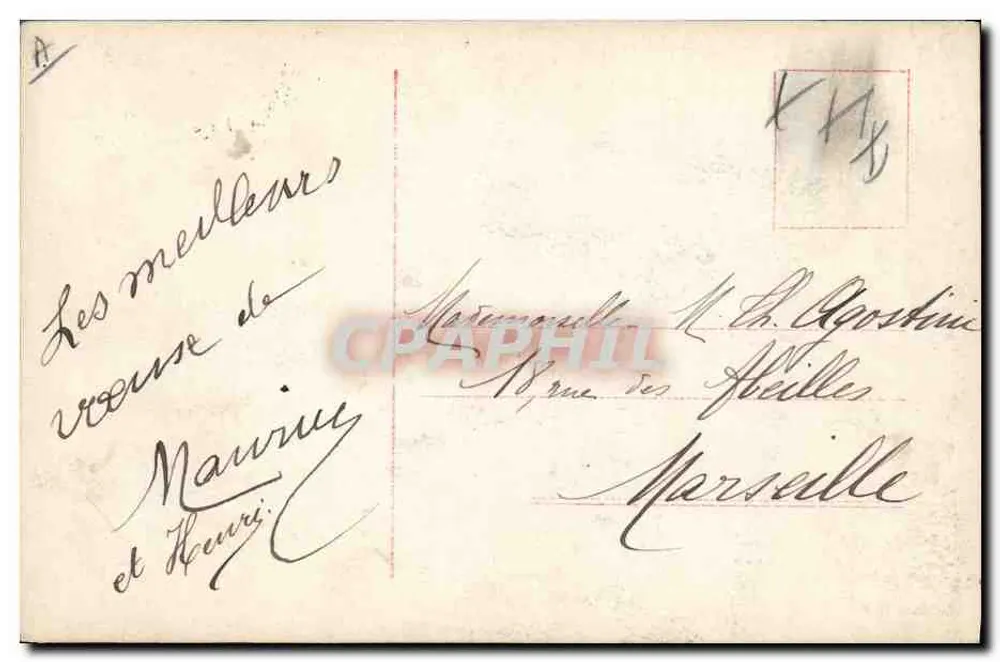 Kind im Postuniform — Frohe Neujahr — CCo S.2554/1 - Rückseite