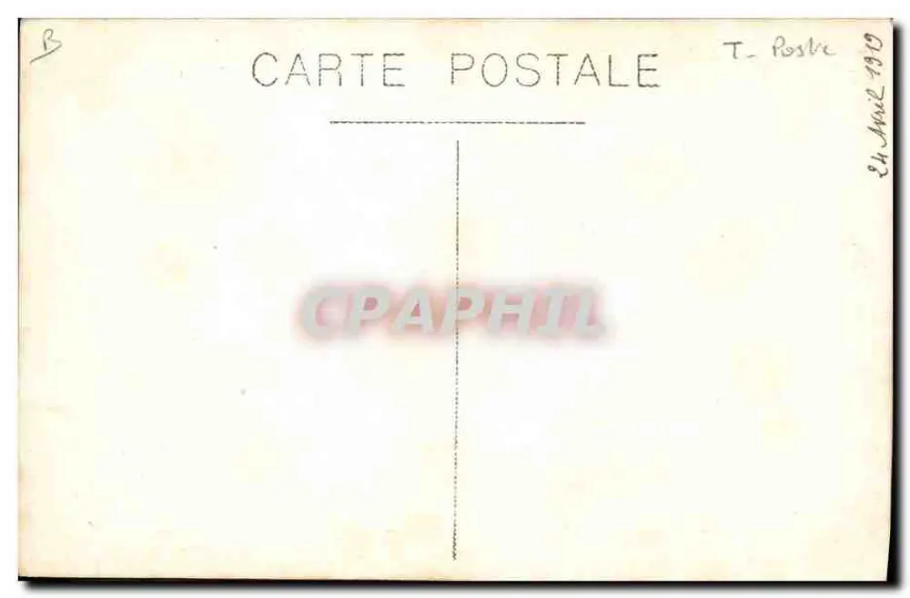 Postamt, Telegraphen, Telefone — Team vor der Eingangstür — T-Poste - Rückseite