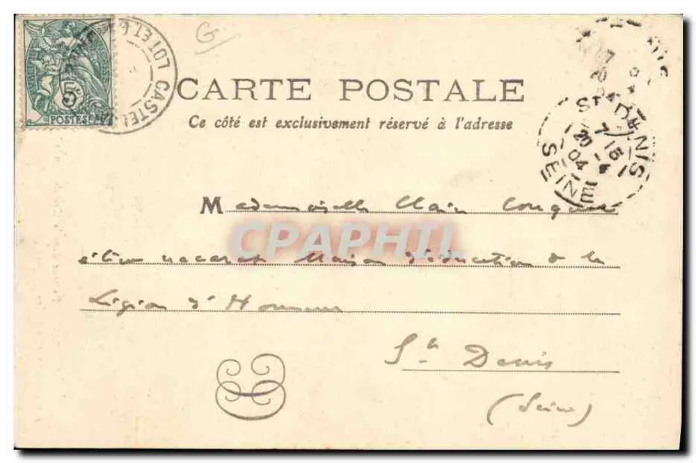 Facteur dans la Grande Lande — Arjuzanx (Landes) — F. Bernède, phot. - Verso